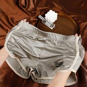 Resim Erkekler için Hafif Lüks Atletik Boxer Şortları - Esnek Kumaş, Düz Renk, Normal Kalıp, Rahat ve Şık, Günlük Giyim İçin Uygun, Rahat İç Çamaşırı, Şık İç Çamaşırı, Orta Esneklik 