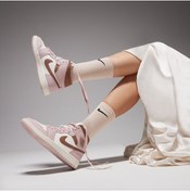 Resim Nike Air Jordan 1 Mid 'pink Oxford' -bq6472-620 