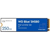 Resim STOREMAX lvnmblya Digital WD Blue SN580 NVMe SSD 250 GB (PCIe Gen4 x4, 4.000 MB/s'ye kadar okuma, M.2 2280, n 