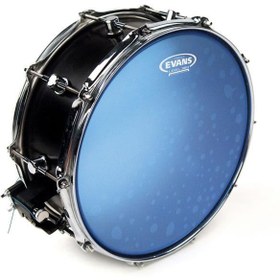 Resim Evans B14HB Hydraulic Blue 14 İnç Yağlı Trampet Derisi - Mavi (Profesyonel) | Çift Katmanlı Yağ Dolgulu Yapı, Kısa Sustain ve 70'ler Vintage Kuru Tonu 