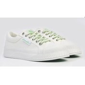 Resim Benetton 10097 Kadın Günlük Yüksek Taban Sneaker Ayakkabı Beyaz 