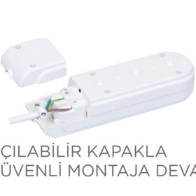 Resim Genel Markalar Yeni Nesil Grup Priz Çocuk Korumalı İkili Anahtarlı Klemensli 