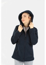 Resim Kadın Kapüşonlu Lacivert Sweatshirt Lacivert 