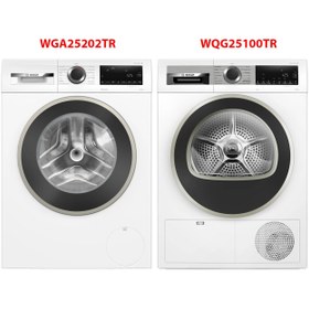 Resim WGA25202TR - WQG25100TR 10 Kg Çamaşır Kurutma Makinesi 2'li Set 