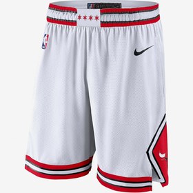 Resim Nike Chicago Bulls NBA Erkek Beyaz Basketbol Şortu 