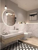 Resim Dedeler Dekor 80 Cm Ledli Yuvarlak Ayna 