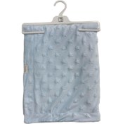 Resim Nessiworld Nessiworld Bibaby Embossed Star 90x108 Battaniye 64728 Blue 