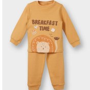 Resim Defacto Erkek Bebek Pijama Takımı Aslan Baskılı Uzun Kollu Üst Uzun Alt F0551a525auog615 Turuncu 