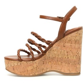 Resim Nine West Renest3 3fx Kahverengi Kadın Dolgu Topuk Sandalet 