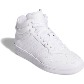 Resim adidas Hoops 4.0 Mid J Çocuk Beyaz Basketbol Ayakkabısı JI3476 