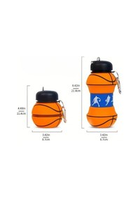 Resim Dodes Basketbol Topu Tasarımlı Akordiyon Su Şişesi Çok Renk 