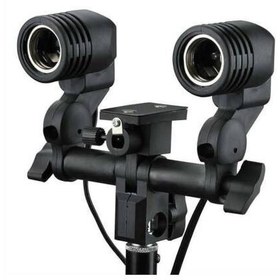 Resim OEM Marka E27 Işık Standlı Çift Işık Soketi 