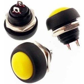Resim Dc184 Sarı Push Buton 