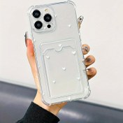 Resim Beyaz Küçük Aşk Desenli Ekran Koruyuculu Kartlık Apple Telefon Kılıfı 