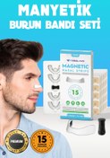 Resim Wealtivo 15'li Beyaz Horlama Önleyici Burun Aparatı, Premium Mıknatıslı Burun Bandı Seti 