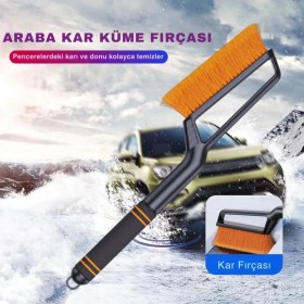 Resim Coofbe Quick Clean 82CM Uzatılabilir 2in1 Araç Kar Fırçası ve Buz Kazıyıcı Oto Kar Kazıyıcı Aparat 