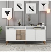 Resim Milan 160cm Konsol - Beyaz / Beyaz 
