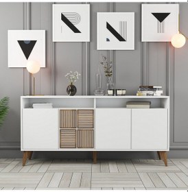 Resim Milan 160cm Konsol - Beyaz / Beyaz 