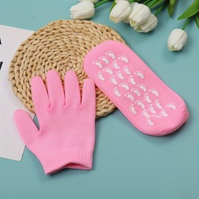 Resim Hipalerjenik Jel Nemlendirici Eldivenler & Çoraplar - Yeniden Kullanılabilir El ve Ayak Bakım Eldivenleri, Komedojenik Olmayan, Kolay Temizlenir, Hassas Açık Bej için İdeal, Ayak & El Bakımı, Cilt Bakımı Rutini, Cilt Bakım Aksesuarı, Cilt Bakım Eldivenleri, Cilt Bakım Aksesuarı, Cilt Bakım Rutini, Cilt Bakımı 