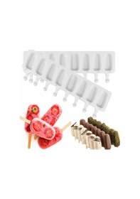 Resim Magnum Şekilli Silikon Dondurma Tatlı Meybuz Kalıbı 8&Apos.Li 