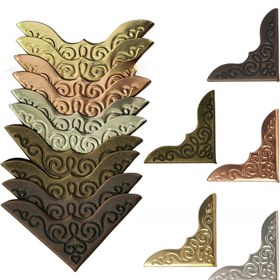 Resim 30 adet Metal Köşe Koruyucuları - Bronz, Gümüş, Altın, Bakır, Gül Altın - Dayanıklı Kitap ve Scrapbooking Aksesuarları DIY Projeleri, Organizatör, Kitaplar, Dergiler, Not Defterleri, Scrapbook Aksesuarları, Kitap Dekoru, Zarif Tasarım, Yüksek Kaliteli Kaplama 