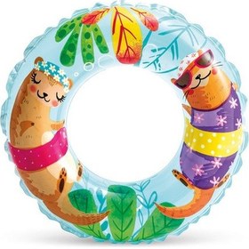 Resim Intex Şeffaf Desenli Çocuk Yüzme Simidi Gök Mavisi 61cm 59242 
