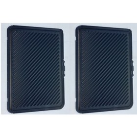 Resim Arçelik Tost Makinesi Izgara Pişirme Yüzeyi Solido (k-2380-bkk-2182-al-755) 2 Adet Izgara Orjinal Parça 
