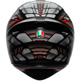 Resim Agv K1 S E2206 Lyzard Matt Black Grey Red Configuration-Gold Vizör Kask Çok Renkli 