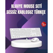 Resim Kablosuz Klavye Mouse Takımı - Ergonomik, Sessiz ve Enerji Tasarruflu 