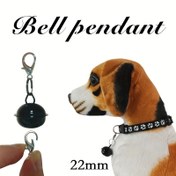 Resim LOPETSTTO Dekoratif Evcil Hayvan Zili Kolyesi - Güvenli Tokalı, Ayarlanabilir Ses Kontrollü ve Kolay Çıkarılabilen Tasarım, Küçük Köpek & Kedi Tasmaları İçin (Siyah), Noel Süslemesi, Noel İçin En İyi Seçim 