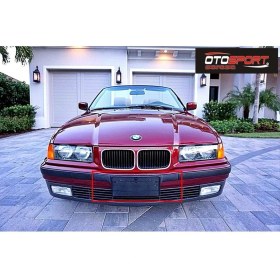 Resim OtoSport Bmw E36 Kare Ön Plakalık Fiberglass Boyasız 