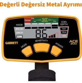 Resim Garrett Dedektör Ace 200I Ayrımlı Dedektör Yeni Versiyonlu 