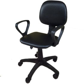 Resim TOMAR Cgn Kollu Çalışma Sandalyesi Ofis Sandalyesi Öğrenci Koltuğu Ofis Ve Büro Sandalyesi - Siyah 