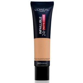 Resim Loreal Paris Infaillible 24H Matte Cover Kapatıcı Fondöten-260 Golden Sun 30ml 