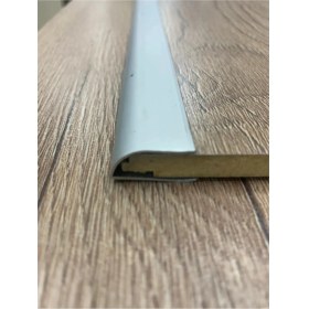 Resim Nalbur Bakkal Alüminyum Oval U 8 mm Parke Bitim Profil Çıtası Boy Ölçü Seçiniz 