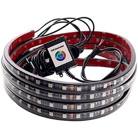 Resim Araç Altı Aydınlatma Gündüz Ledi 15 Renkli Animasyonlu 90x120 Cm 12v-12w / Laam538-16 Renkli 