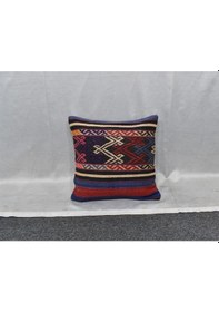 Resim Zehra Abla Halı Yeni El Dokuma Dekoratif Kilim Kırlent Yastık Kılıfı 6438 Çok Renkli 