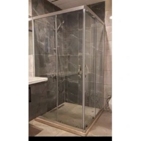 Resim Özel Duş Özelduş 90*90 cm Kare 5 mm Şeffaf Cam Duşakabin H180 Teknesiz 
