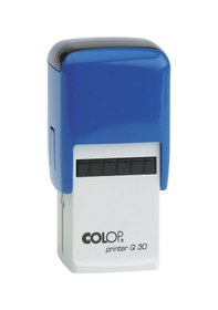 Resim Colop Q30 Kare Mavi Kasa Siyah Keçe - 30 x 30 MM 