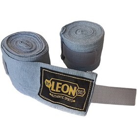 Resim Leon Elastik Boks, Kick Boks Ve Muay Thai Bandajı 3,5 Metre Gri 