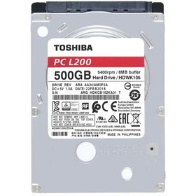 Resim Toshiba L200 500GB 5400Rpm 8MB - HDWK105UZSVA OEM