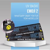 Resim Emoji 2 Plakalık, 2 Adet Premium Uv Baskı, Plakalıkhane 