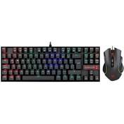 Resim K552-RGB-BA Combo %60 Mekanik TR Q Klavye ve 7200 DPI Mouse Set Redragon