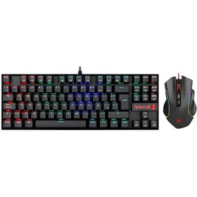 Resim K552-RGB-BA Combo %60 Mekanik TR Q Klavye ve 7200 DPI Mouse Set 