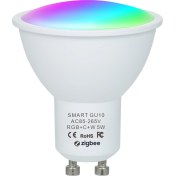 Resim Neevoyu Zigbee Gu10 Akıllı Led Ampulü 5w Rgb+cw+ww Renkli Işık, Akıllı Uydu Ve Ses Kontrolü, 85-265v, Ev İçin Zamanlama Fonksiyonu 
