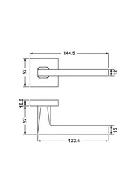Resim Hafele Kapı Kolu Mod Mat Altın 