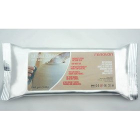 Resim Mena Rise Seramik Kil Hamuru, Beyaz 1000 Gr(1 Kg) Fırınlamaya Gerek Olmayan Güzel Sanatlar Figür Heykel Modelleme Oyun ve Sınıfları Için Toksik Olmayan Kil 