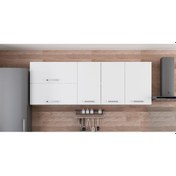 Resim Minar 205 Cm Mutfak Dolabı Beyaz 205-B2-Üst Modül Beyaz 