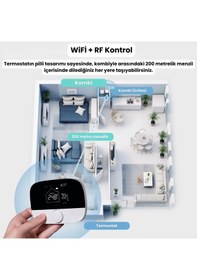 Resim Wifi Kablosuz Akıllı Oda Termostatı Tuya - Smart Life Uyumlu... 