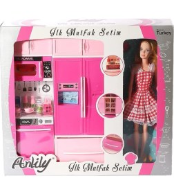 Resim Nacario 02318 Anlily Bebekli Mutfak Dolabı Oyun Seti -Oydaş 